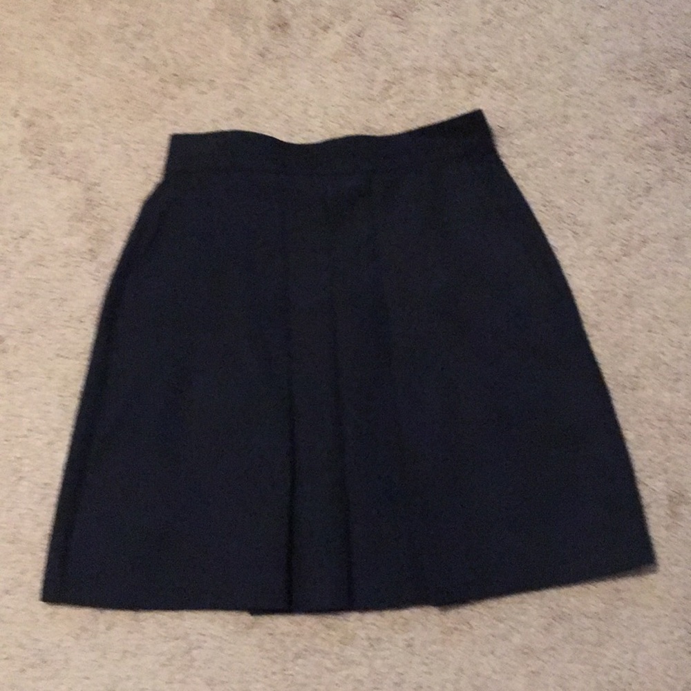 United Colors Of Benetton Navy Pleated Skirt